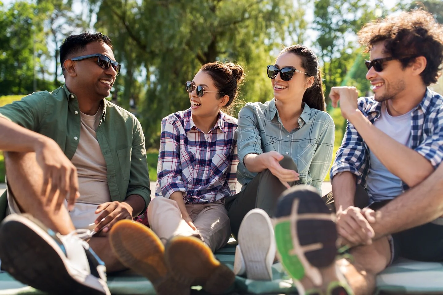 People gathering outdoors in Waterloo Region